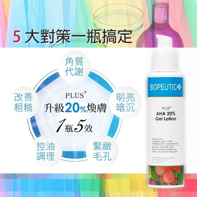 葆療美 PLUS+果酸煥膚水凝乳20% 50ml