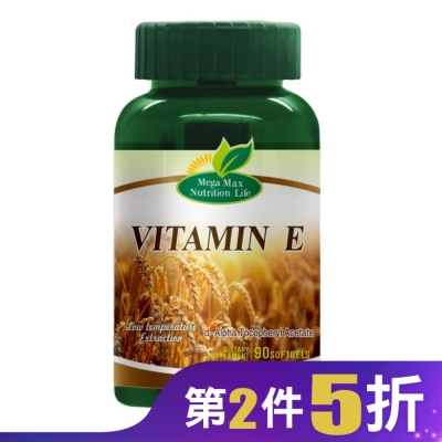 MEGA Mega 維他命E軟膠囊90顆