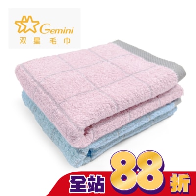 Miine Miine 棋盤方格毛巾/2入