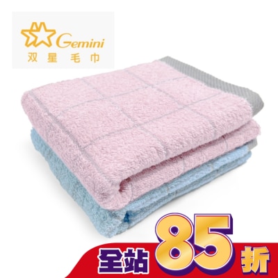 Miine Miine 棋盤方格毛巾/2入