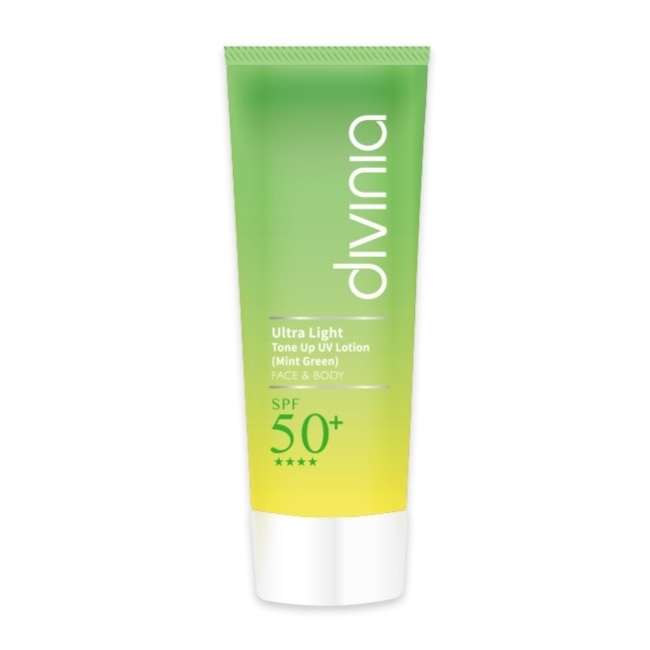 Divinia 零負擔 柔皙提亮防曬乳 SPF50+ (薄荷綠)