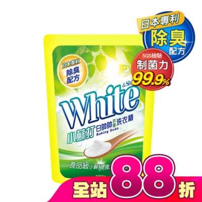 白帥帥 - 白帥帥小蘇打抗菌洗衣精補充包1650g