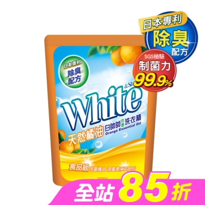 白帥帥 - 白帥帥天然橘油抗菌洗衣精補充包1650g