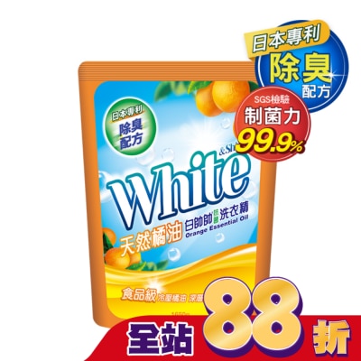 白帥帥 白帥帥天然橘油抗菌洗衣精補充包1650g