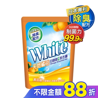 白帥帥 白帥帥天然橘油抗菌洗衣精補充包1650g