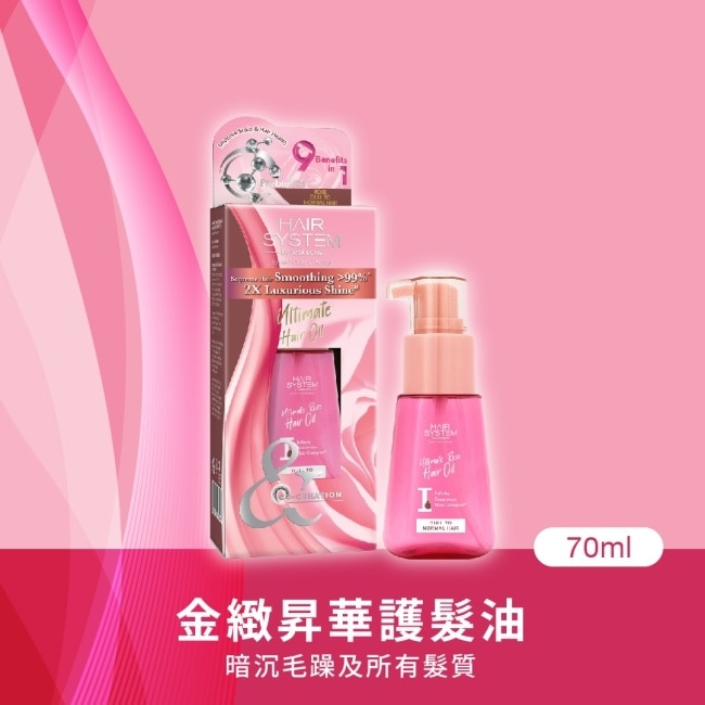 Hair System 金緻昇華護髮油(暗沉毛躁及所有髮質)70ml image