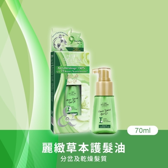 Hair System 麗緻草本護髮油(分岔及乾燥髮質)70ml image