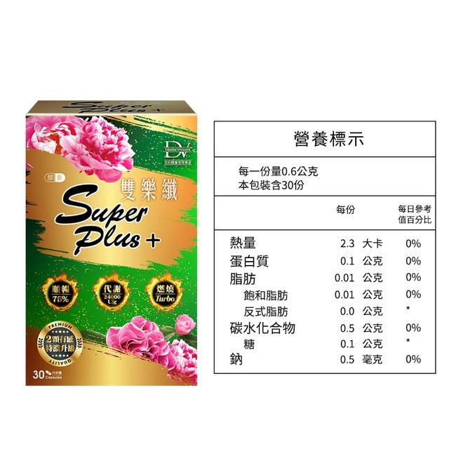 雙樂纖SUPERPLUS+膠囊-30顆