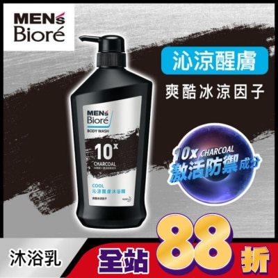 MEN'S Biore 花王男性 MENS Biore 沁涼醒膚沐浴精750g