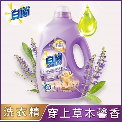 白蘭 - 白蘭含熊寶貝馨香精華愉悅鼠尾草洗衣精瓶裝2.5KG
