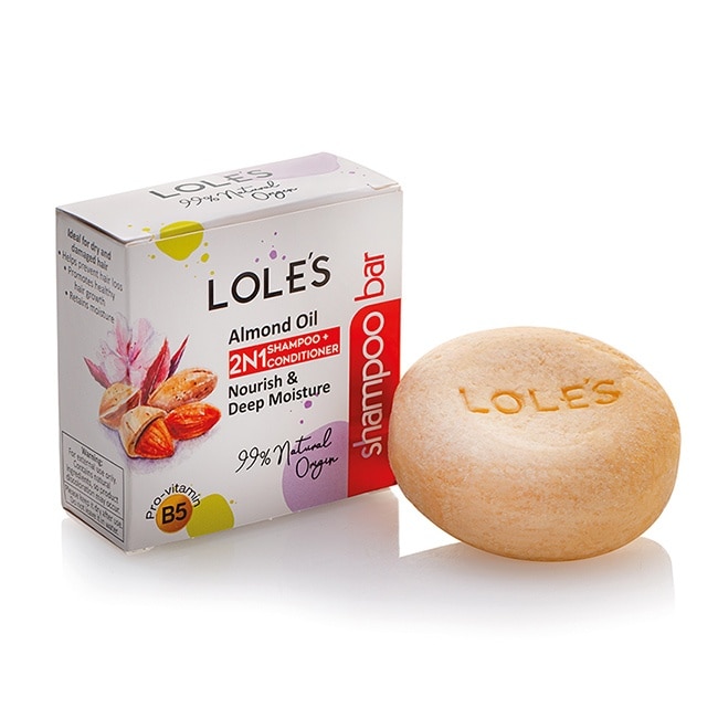 LOLE’S 專業頂級杏仁油2合1洗髮潤髮餅 100g