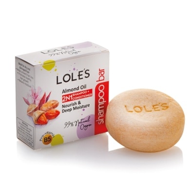 LOLES LOLE’S 專業頂級杏仁油2合1洗髮潤髮餅 100g