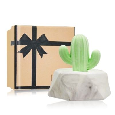 OPRETTY O’Pretty 歐沛媞 室內/車用 香氛擴香石擺飾-鑽石杯仙人掌(7X6X7cm)