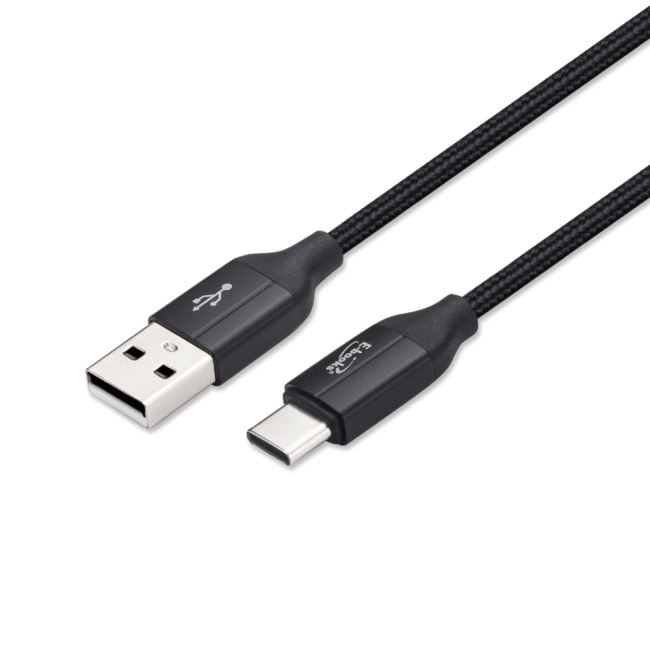 E-books XA13 Type C 高速QC3.0充電傳輸線2M-黑