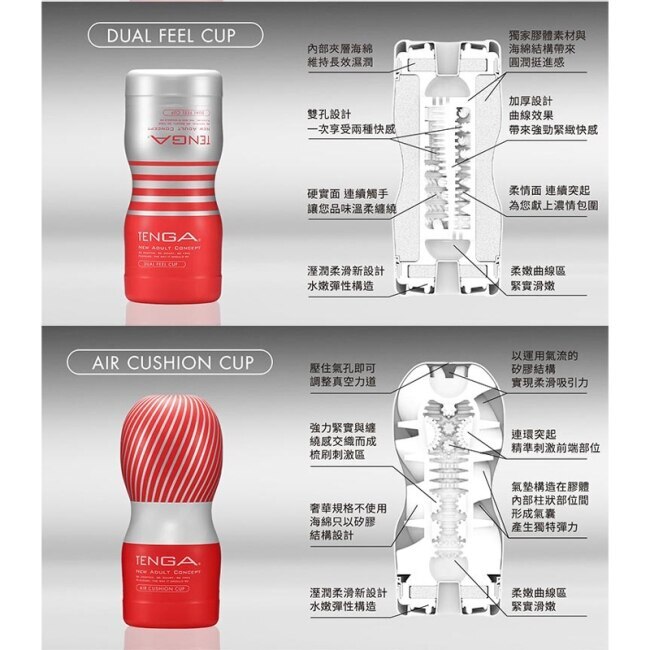 TENGA DUAL FEEL CUP 雙重杯 TOC-204