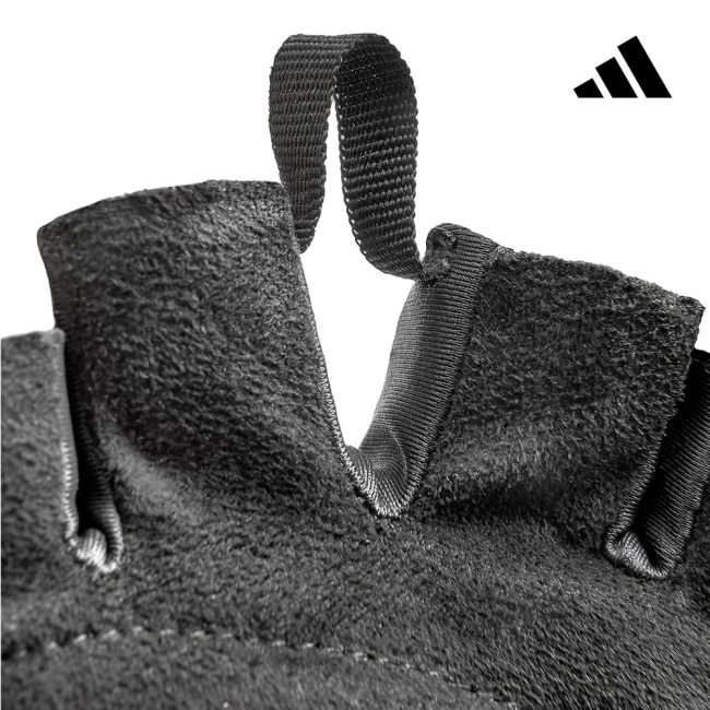 Adidas 可調式透氣短指訓練手套(粉)-L