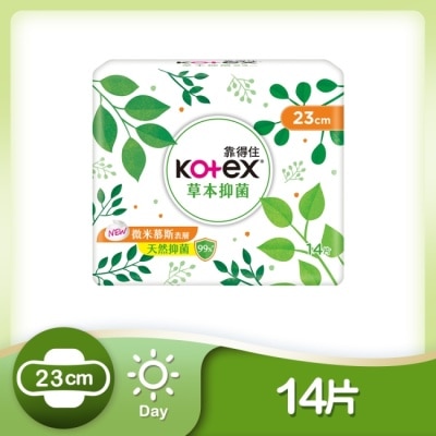 KOTEX靠得住 靠得住草本抑菌23cm 14片