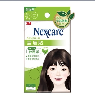 3M Nexcare 3M 荳痘貼神隱形-茶樹綜合28入包