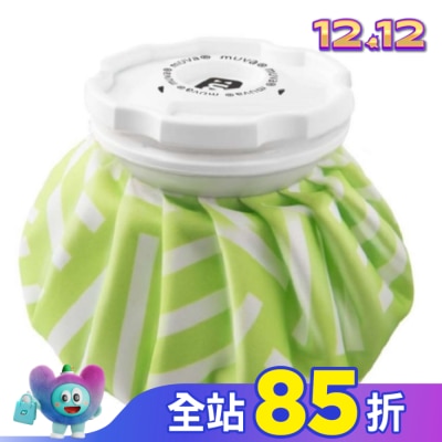 MUVA muva大口徑冰熱雙效水袋-9吋 (綠格)