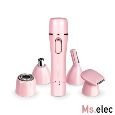 Ms.elec - Ms.elec米嬉樂 絕對完美4in1防水除毛儀 無痛除毛 乾濕兩用 4種刀頭
