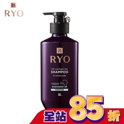 韓國Ryo呂 呂 滋養韌髮洗髮精400ml 敏感性頭皮適用