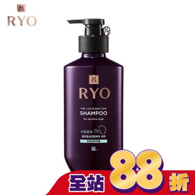 韓國Ryo呂 呂 滋養韌髮洗髮精400ml 敏感性頭皮適用