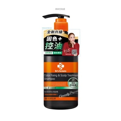台塑生醫 Dr’s Formula恆采固色洗髮精升級版580g(清爽空氣感)