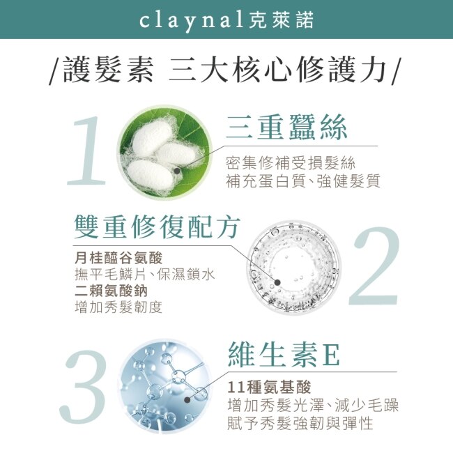 Claynal克萊諾 胺基酸白泥頭皮SPA護髮素(檸檬薄荷)450ml