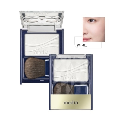 MEDIA 媚點 優雅柔光頰彩WT-01 (白色系) 2.8g
