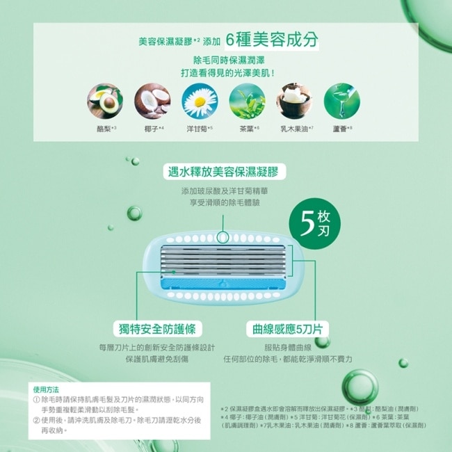 舒綺 仕女除毛刀片(敏感肌用)3入 (新舊包裝隨機出貨) image