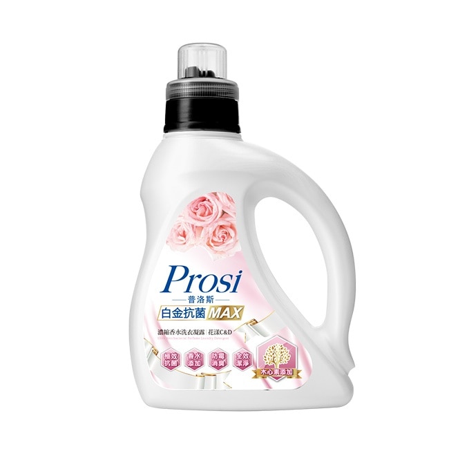 【Prosi普洛斯】白金抗菌MAX濃縮香水洗衣凝露-花漾1600mlx6入-箱購 image