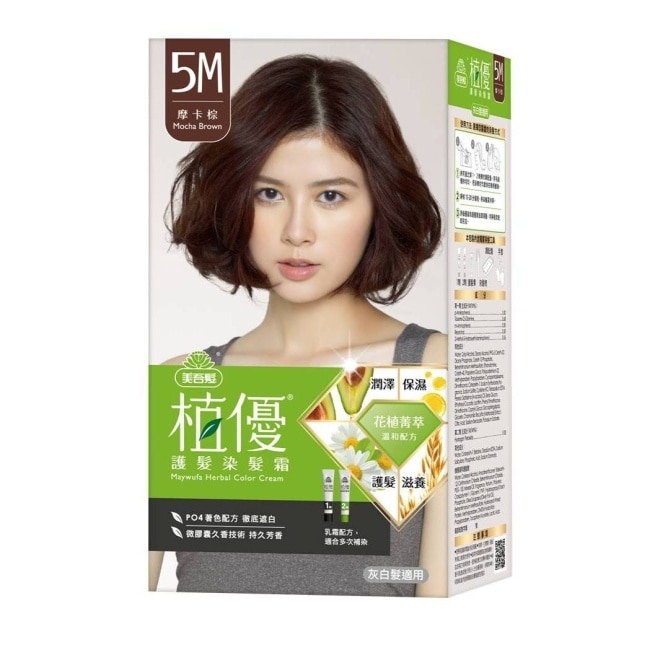 美吾髮植優護髮染髮霜-5M摩卡棕 image