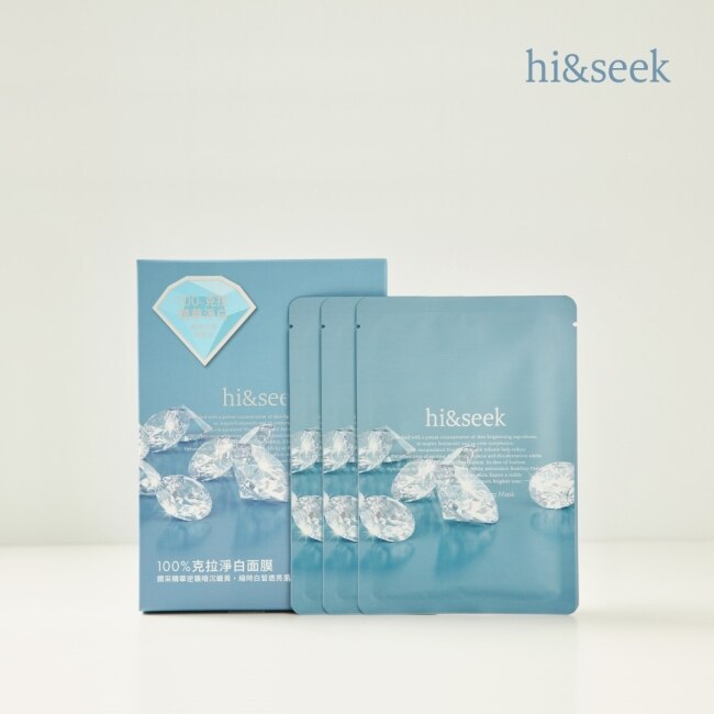 hi&seek 100 克拉淨白面膜3入/盒