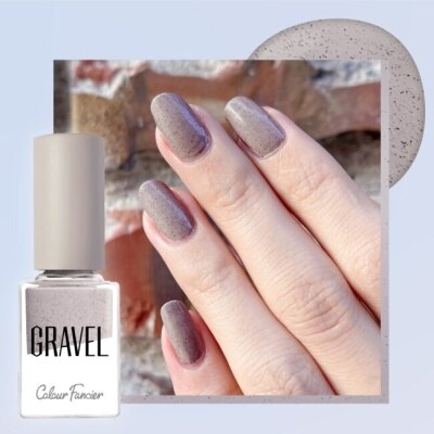 colour fancier COLOUR FANCIER 砂礫指甲油 (銀灰礦石) (12mL)
