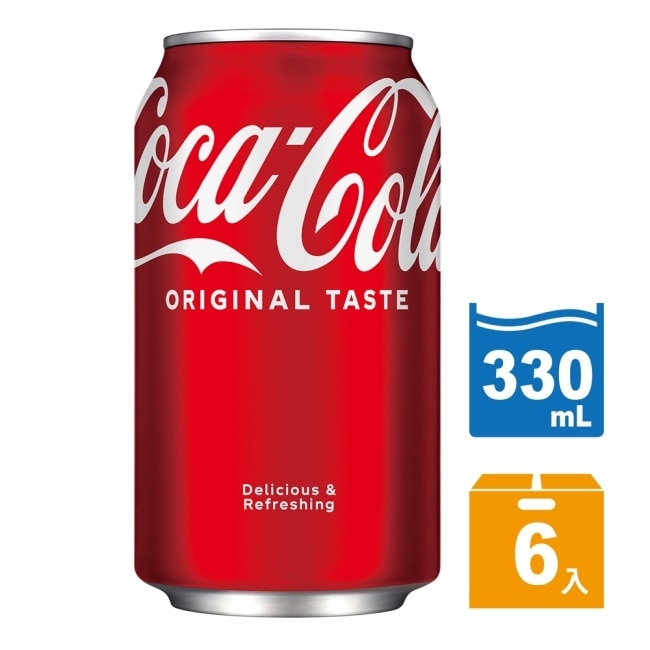 可口可樂 330ML /CAN 6入