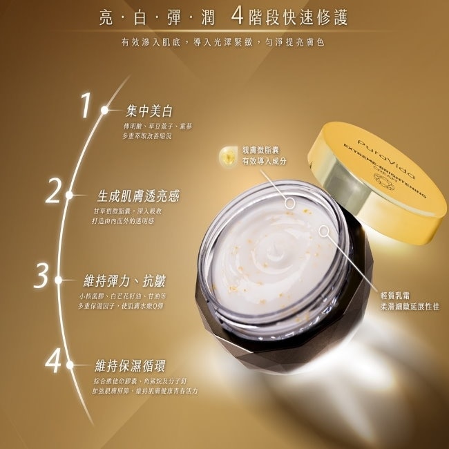 PuraVida奇肌透潤鑽白霜35g