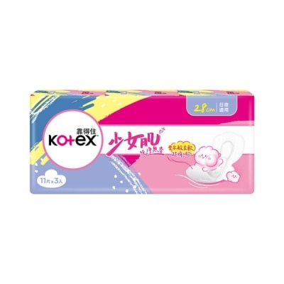KOTEX靠得住 靠得住輕柔棉夜用28cm11片3入
