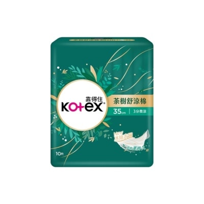 KOTEX靠得住 靠得住茶樹舒涼棉35cm10片