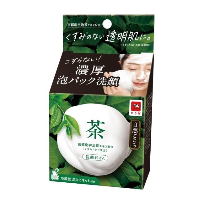牛乳石鹼 自然派綠茶洗顏皂80g