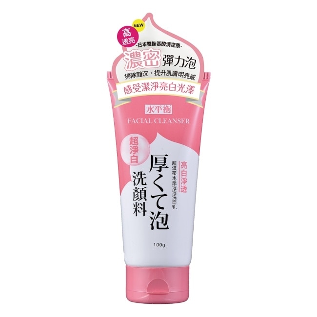 水平衡超濃密水感泡泡洗面乳-亮白淨透100g image