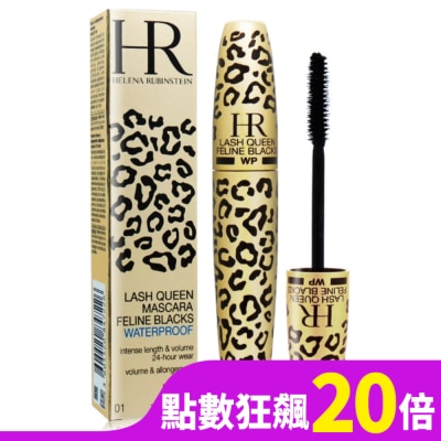 HELENARUBINSTEIN Helena Rubinstein 赫蓮娜 獵豹濃密纖長防水睫毛膏#01 deep black(7.2ml)-國際航空版