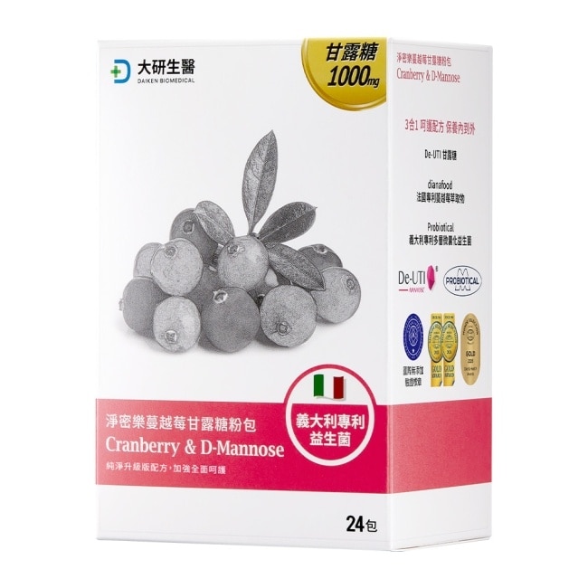 大研淨密樂蔓越莓甘露糖粉包(24包/盒