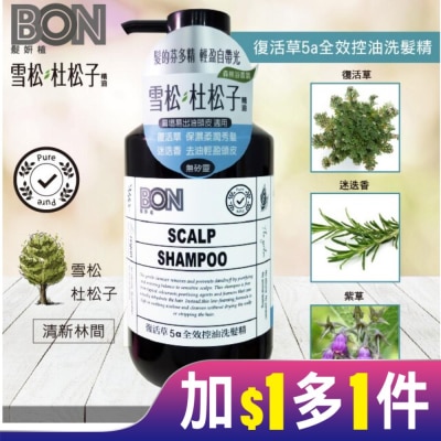 BONBON BON復活草5a全效控油洗髮精550ml