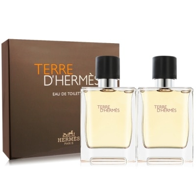 HERMES HERMES 愛馬仕 Terre DHermes大地男性淡香水禮盒(50mlX2)-航空版