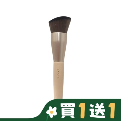YOSHI YOSHI 時尚奶茶色-斜角粉底刷