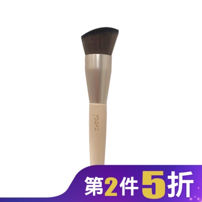 YOSHI YOSHI 時尚奶茶色-斜角粉底刷