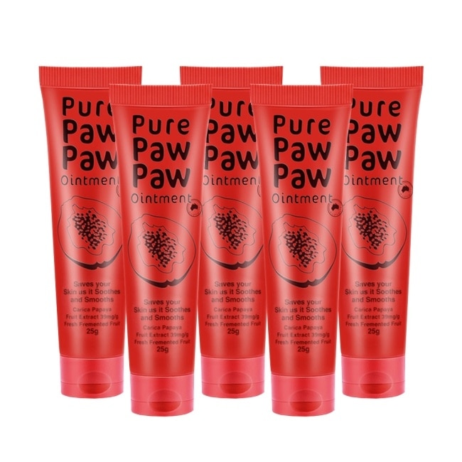 (5入組)Pure Paw Paw 澳洲神奇萬用木瓜霜25g(代理商正貨)-贈隨機品牌針管香x1+LOLES隨機皂x1 image