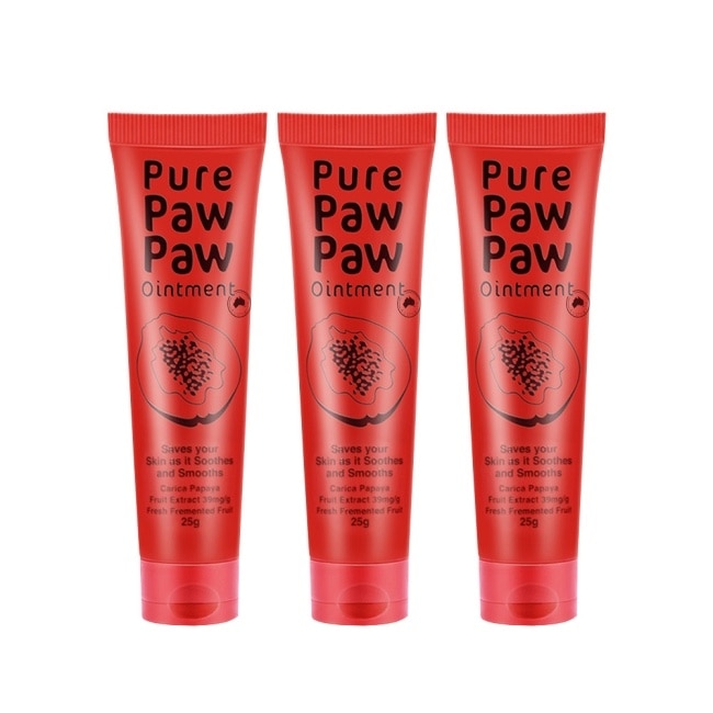 (3入組)Pure Paw Paw 神奇萬用木瓜霜 25g-贈隨機品牌針管香x2