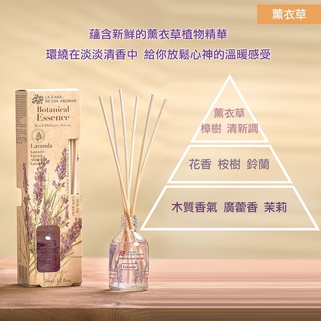 LA CASA 西班牙植萃精油擴香組(薰衣草) 50ml