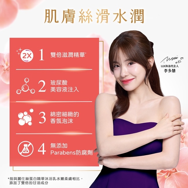 麗仕柔膚香氛沐浴乳水潤桃花1L